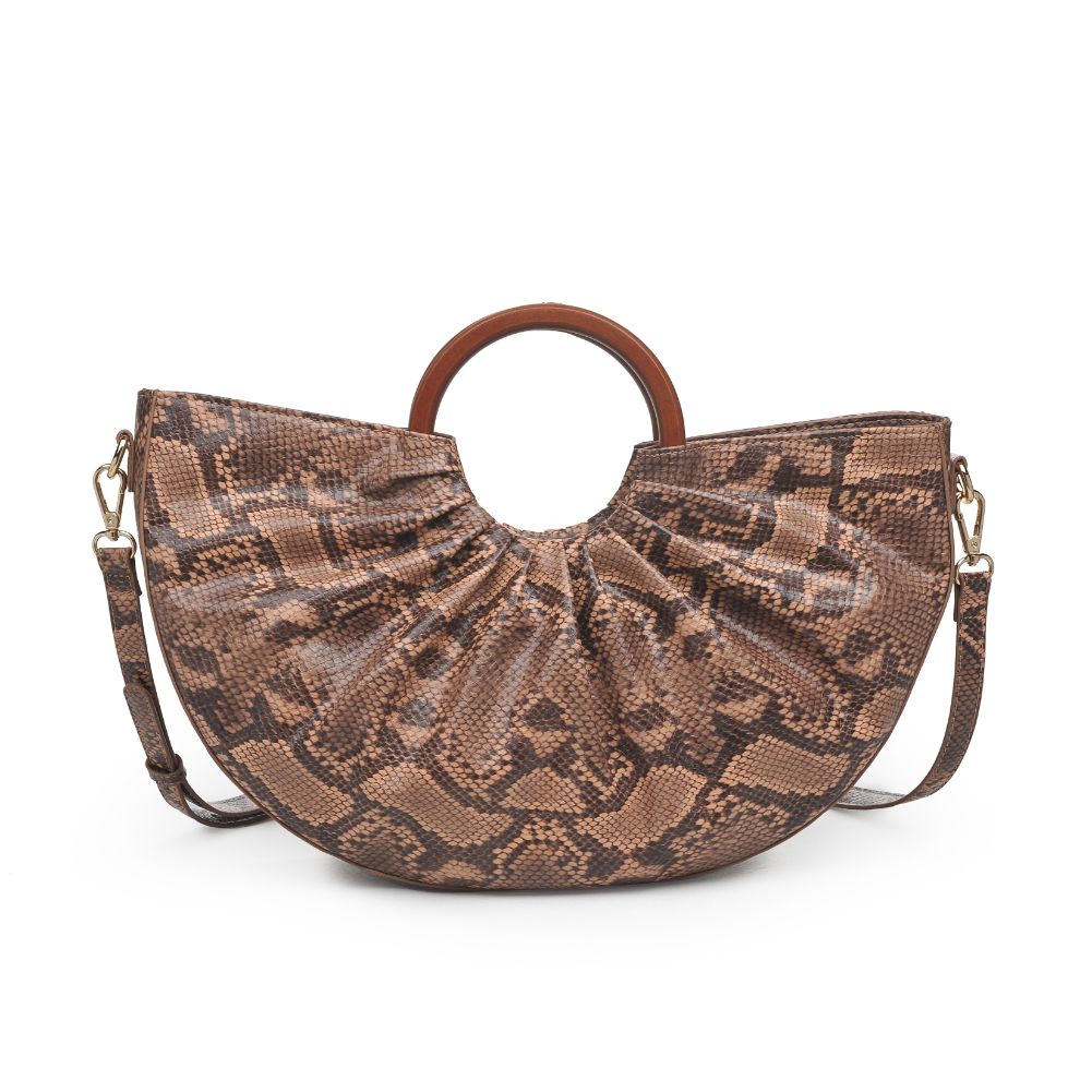 Product Image of Urban Expressions Moon Satchel 840611172686 View 3 | Tan