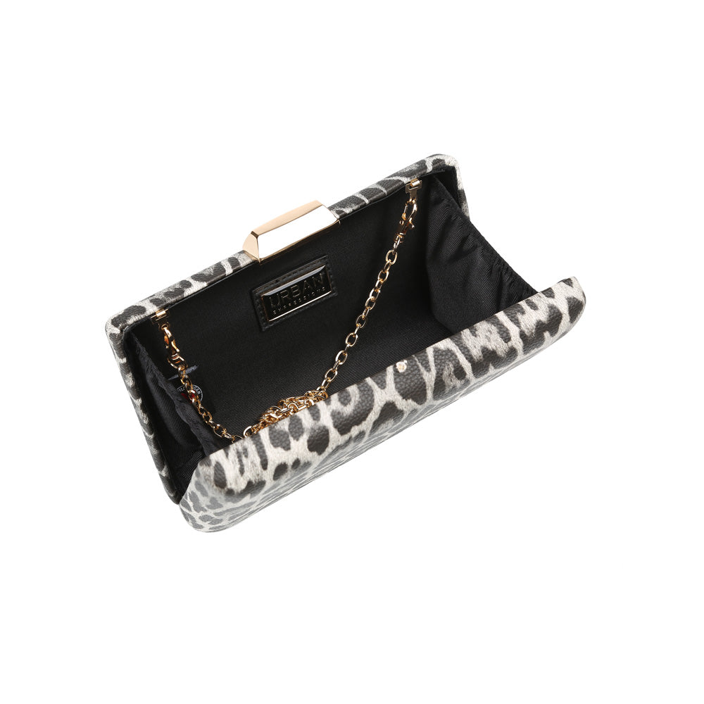 Product Image of Urban Expressions Flora Leopard Evening Bag NA-840611162267 View 4 | Black Leopard