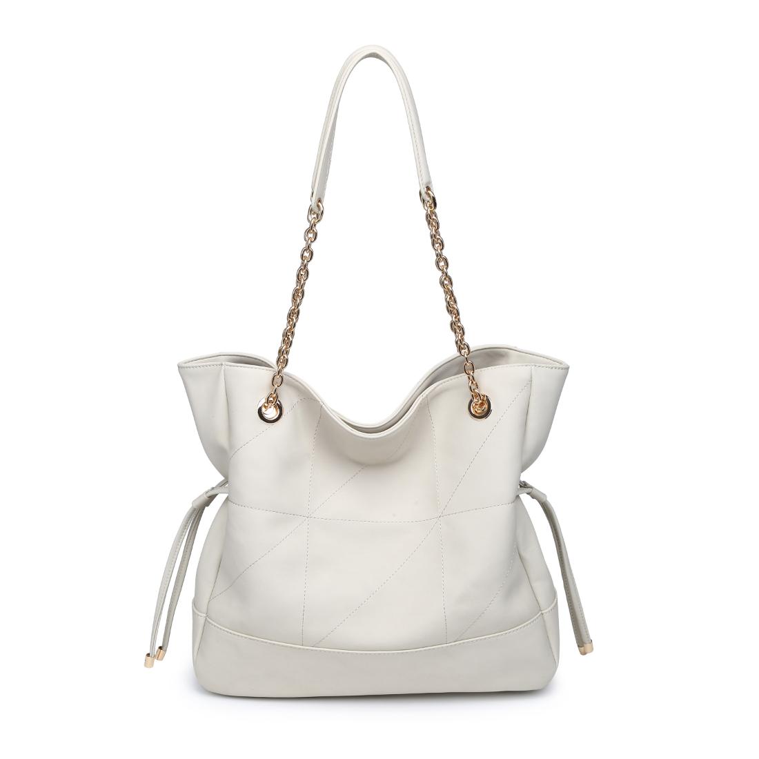 Woman wearing Ivory Urban Expressions Kinsley Tote 840504206382 View 7 | Ivory