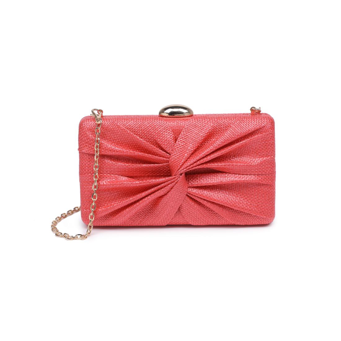 Woman wearing Red Urban Expressions Serenity Evening Bag 840504206337 View 5 | Red