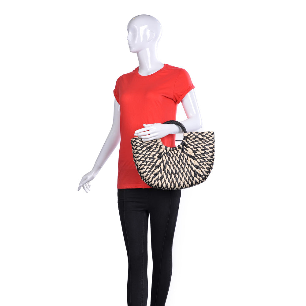 Product Image of Urban Expressions St. Barts Satchel NA-840611162120 View 5 | Black White