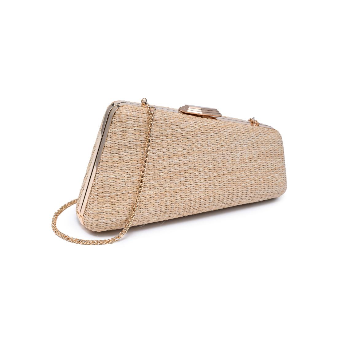 Urban Expressions Irene - Straw Asymmetrical Evening Bag 840504203022 View 6 | Natural