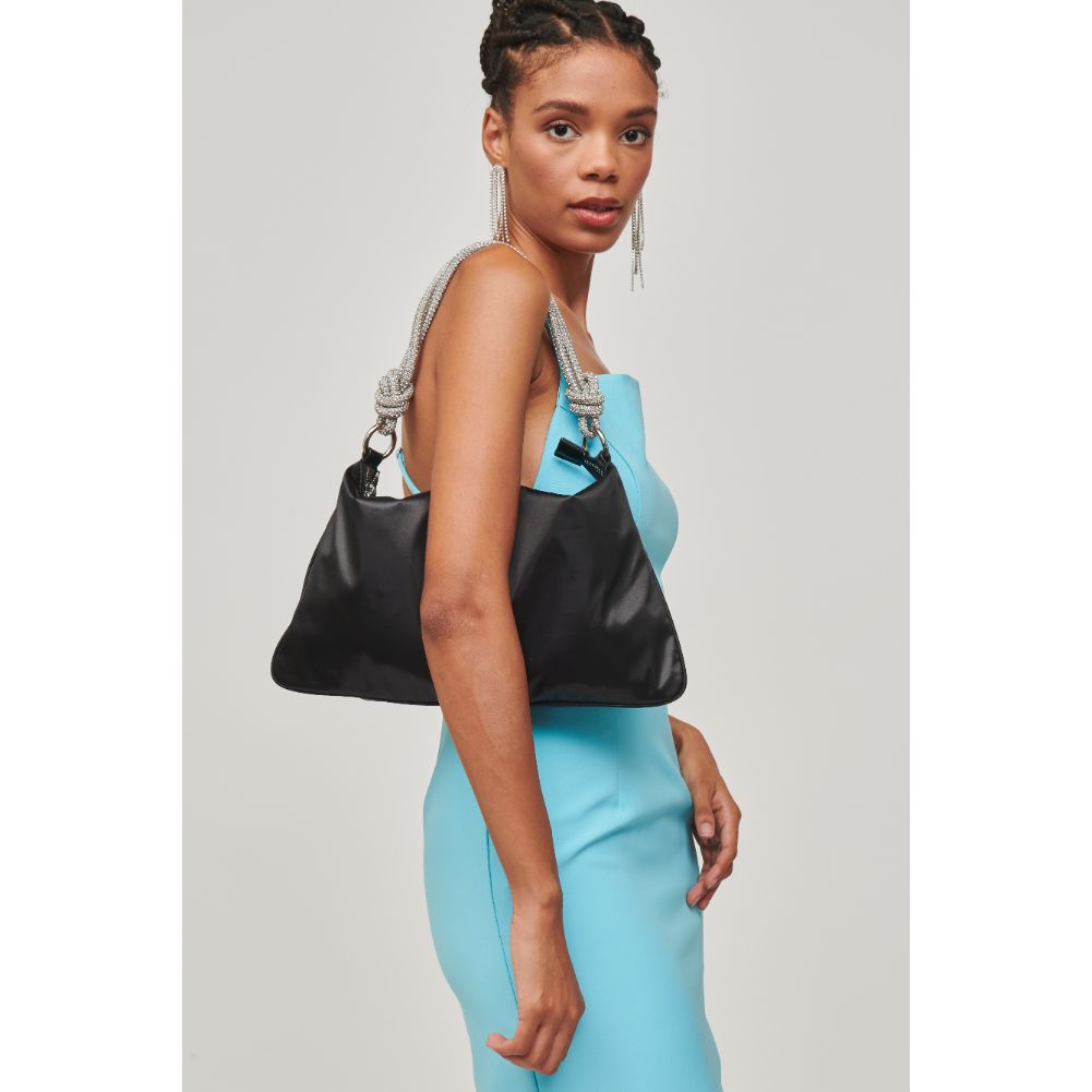 Woman wearing Black Urban Expressions Xena Evening Bag 840611101037 View 1 | Black
