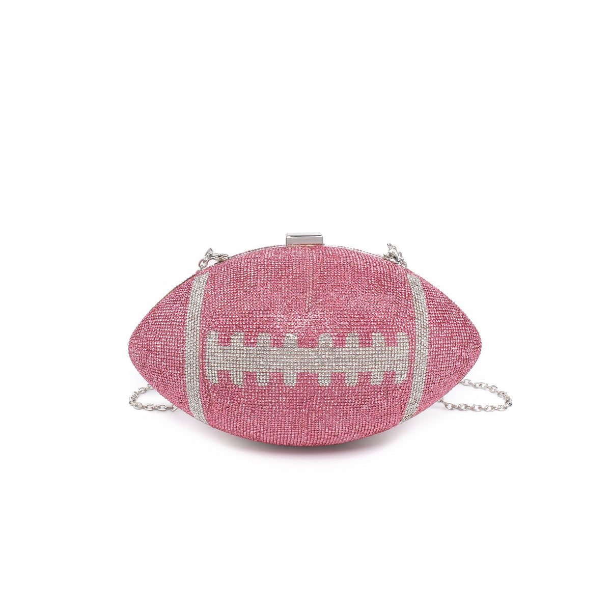 Woman wearing Pink Silver Urban Expressions Robbie Evening Bag 818209012232 View 5 | Pink Silver