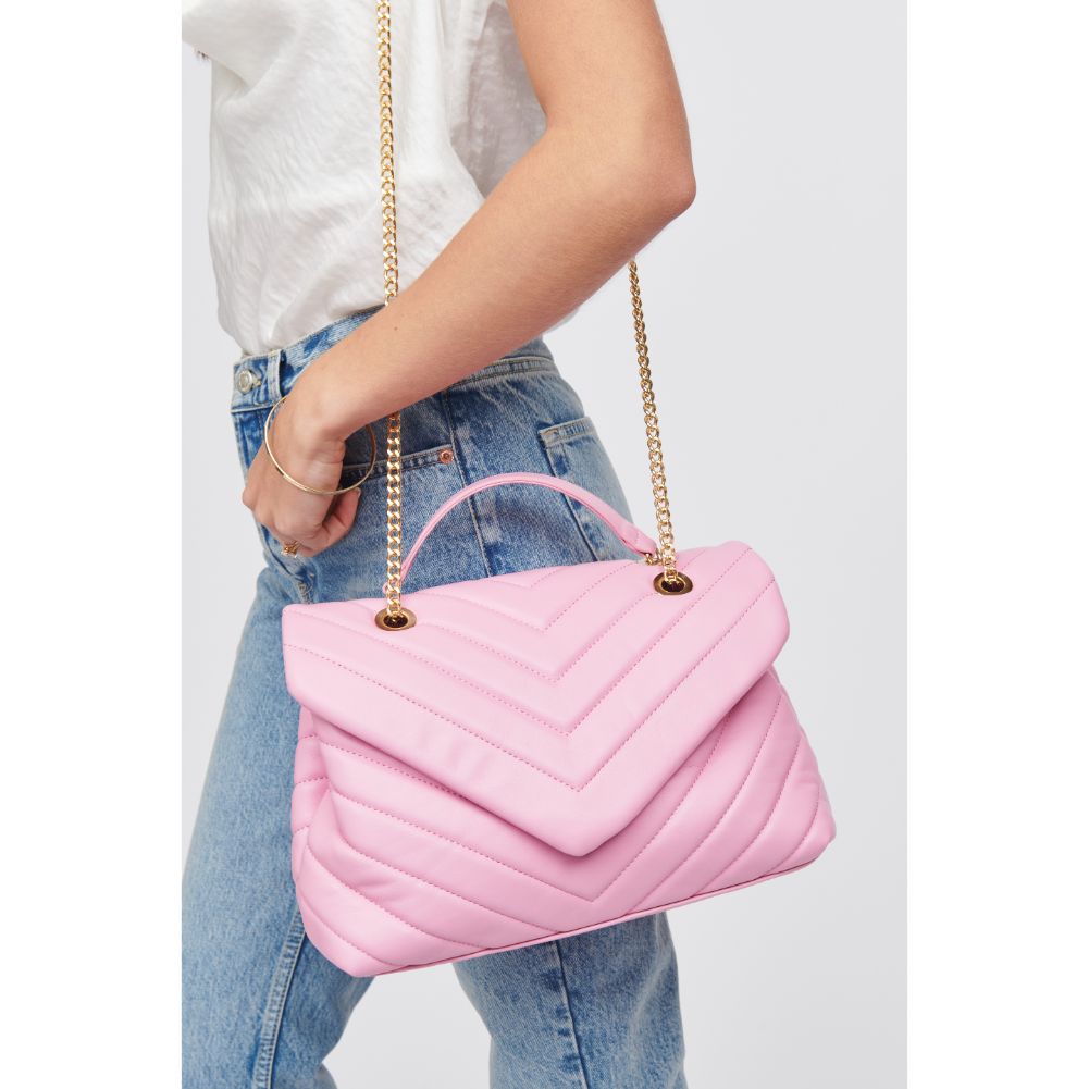 Woman wearing Carnation Urban Expressions Ivy Crossbody 818209018456 View 1 | Carnation