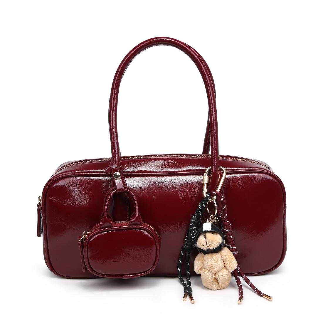 Product Image of Urban Expressions Liora Shoulder Bag 840611198075 View 1 | Burgundy