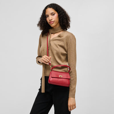 Woman wearing Red Urban Expressions Estee Crossbody 840504214837 View 1 | Red
