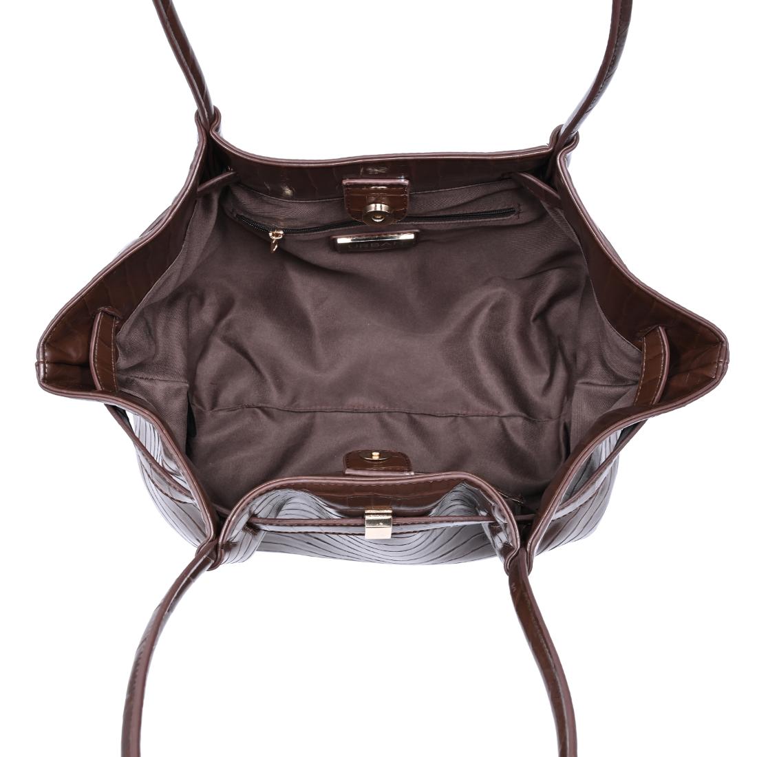 Urban Expressions Reesa Satchel 840504214905 View 4 | Coffee