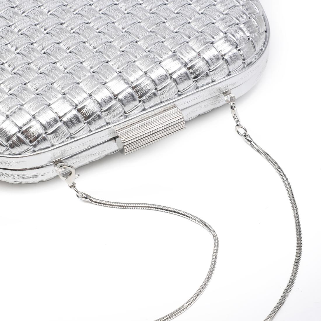 Urban Expressions Roslyn Evening Bag 840504209796 View 8 | Silver