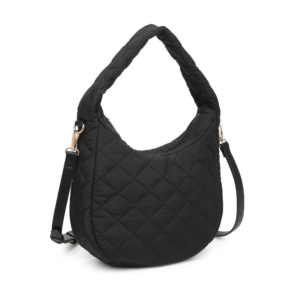 Product Image of Urban Expressions Sonoma - Quilted Nylon Hobo 840611118455 View 6 | Black