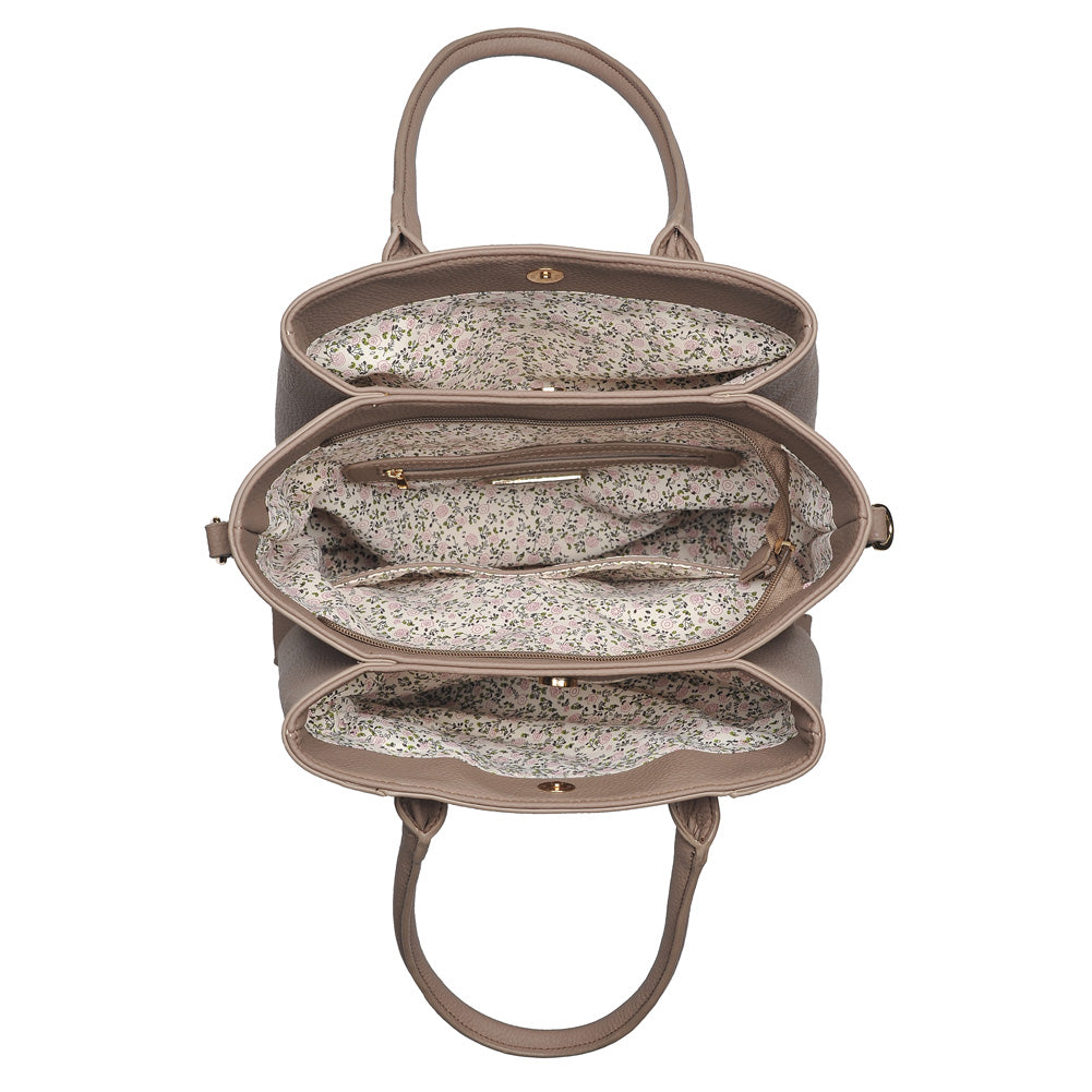 Product Image of Urban Expressions Dante Tote NA-840611150653 View 4 | Taupe