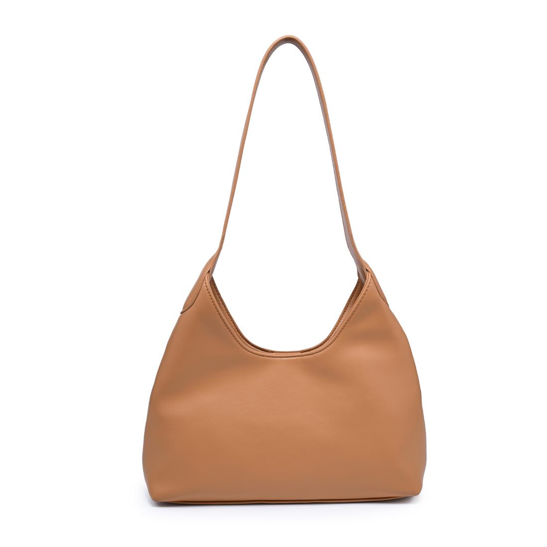 Woman wearing Camel Urban Expressions Camila Shoulder Bag 840504205866 View 7 | Camel