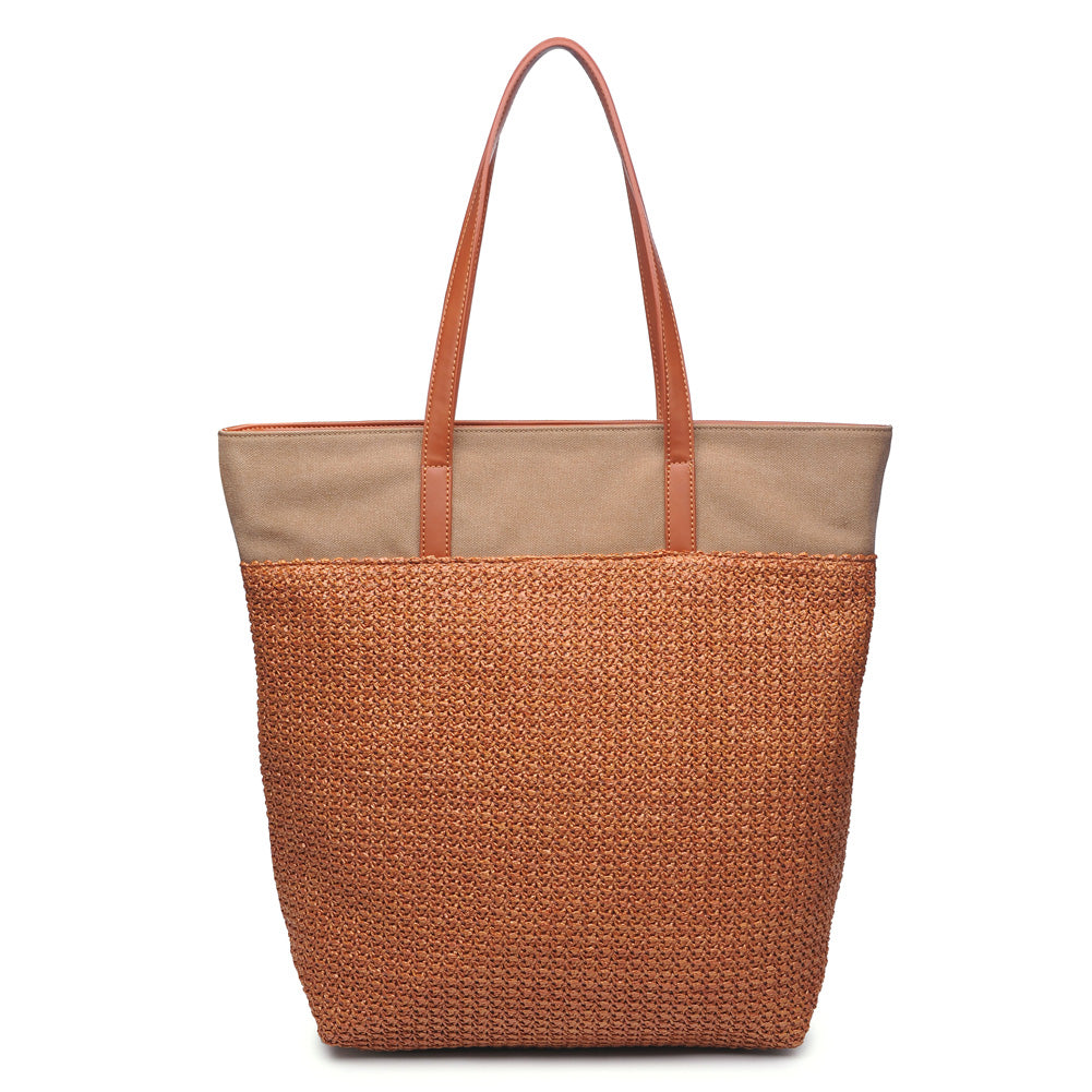 Product Image of Urban Expressions Marina Tote NA-840611143495 View 3 | Tan