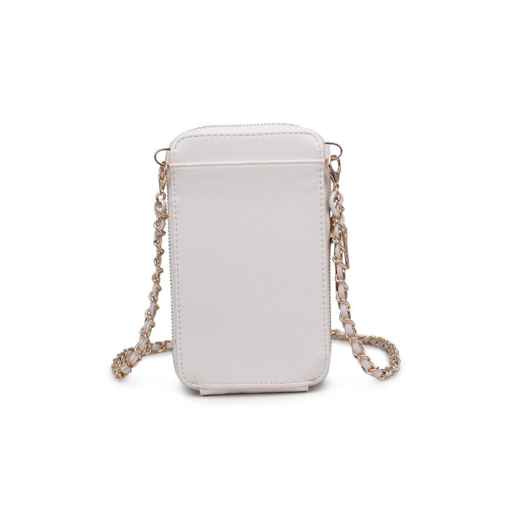 Woman wearing Ivory Urban Expressions Bodie Cell Phone Crossbody 840611123350 View 7 | Ivory
