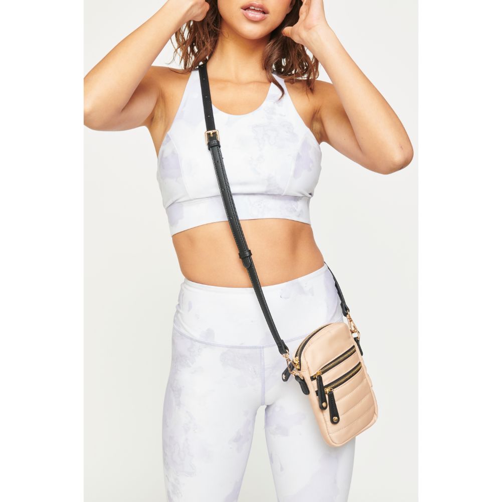 Woman wearing Natural Urban Expressions Evelyn Cell Phone Crossbody 840611181992 View 1 | Natural