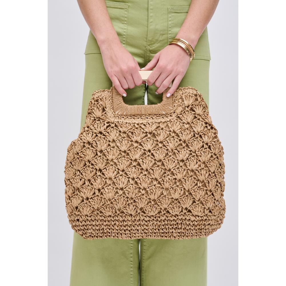 Woman wearing Natural Urban Expressions Evaeda Tote 840611122841 View 4 | Natural