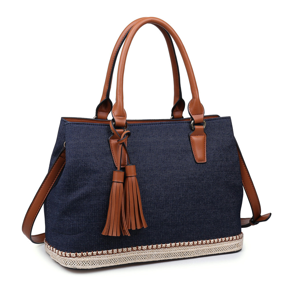 Product Image of Urban Expressions Saint Lucia Satchel NA-840611141187 View 2 | Dark Denim