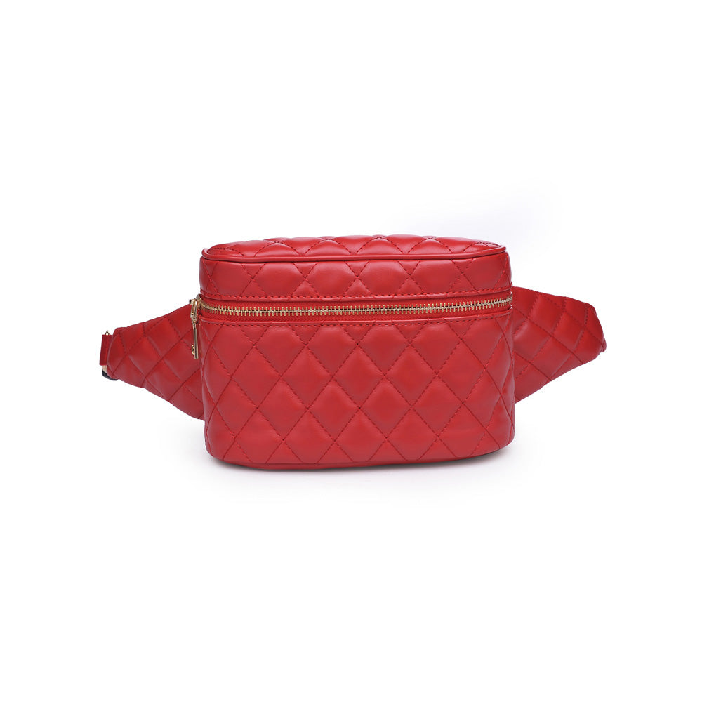 Woman wearing Red Urban Expressions Hawthorn Belt Bag NA-840611158604 View 5 | Red