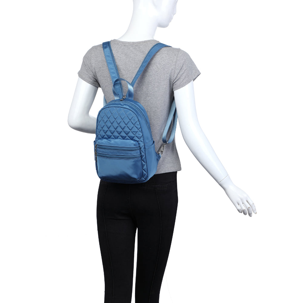 Product Image of Urban Expressions Brynlee Sling Backpack 840611180483 View 5 | Denim