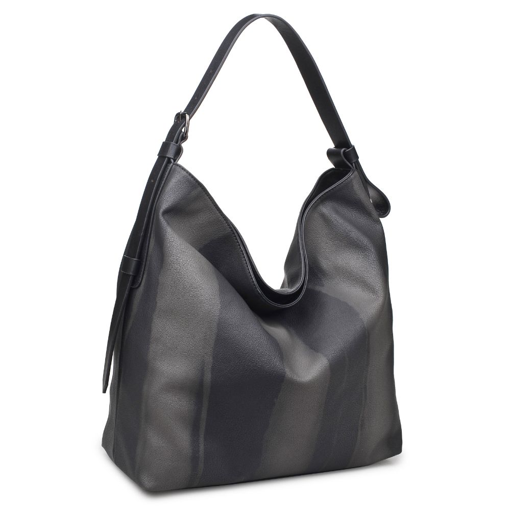 Woman wearing Black Urban Expressions Keene Hobo 840611122483 View 6 | Black