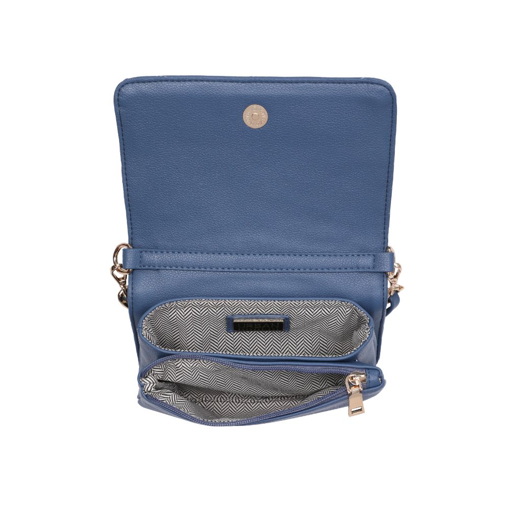 Product Image of Urban Expressions Genny - Chevron Stitch Crossbody 818209011112 View 8 | Denim