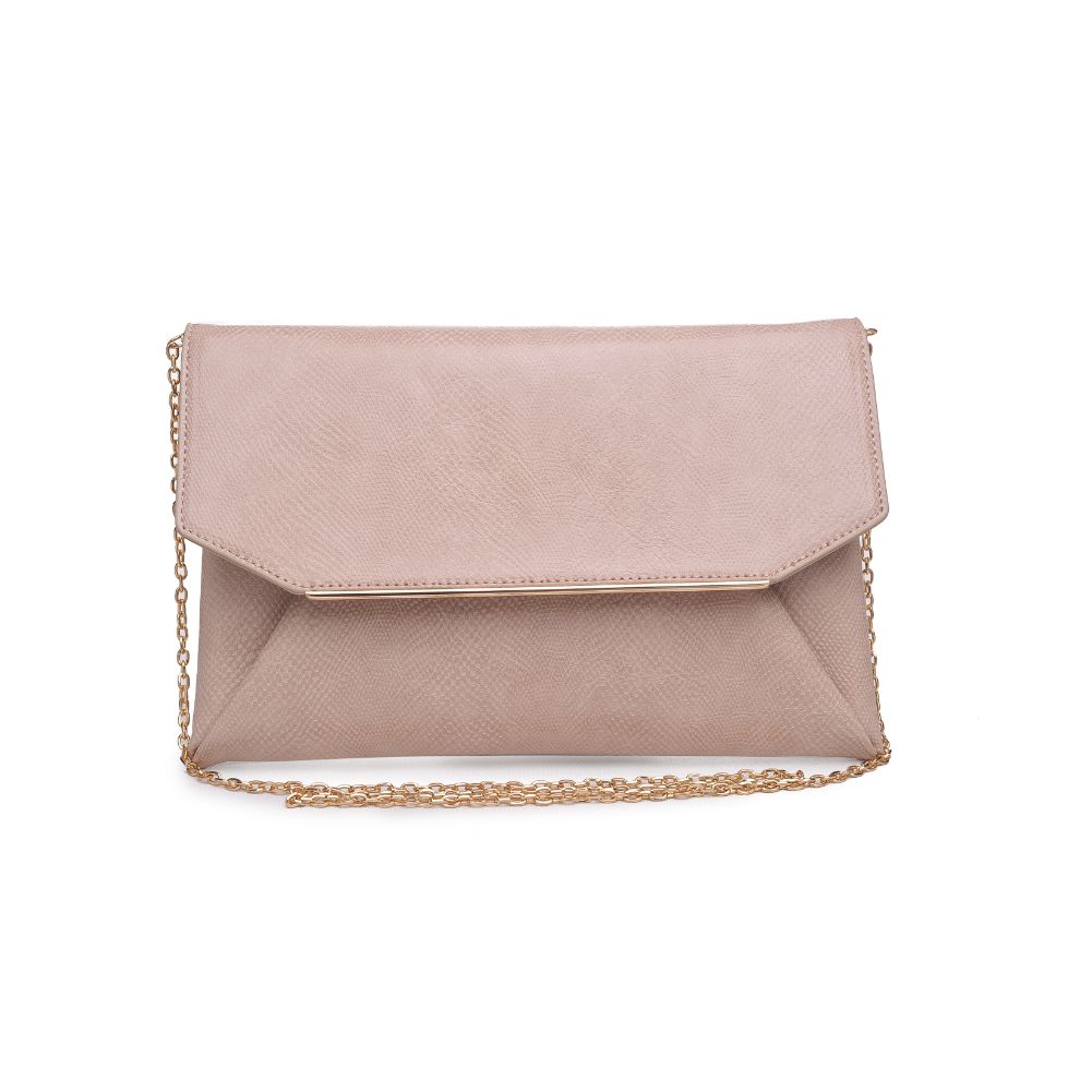 Product Image of Urban Expressions Lena Lizard Clutch 840611174130 View 1 | Mocha