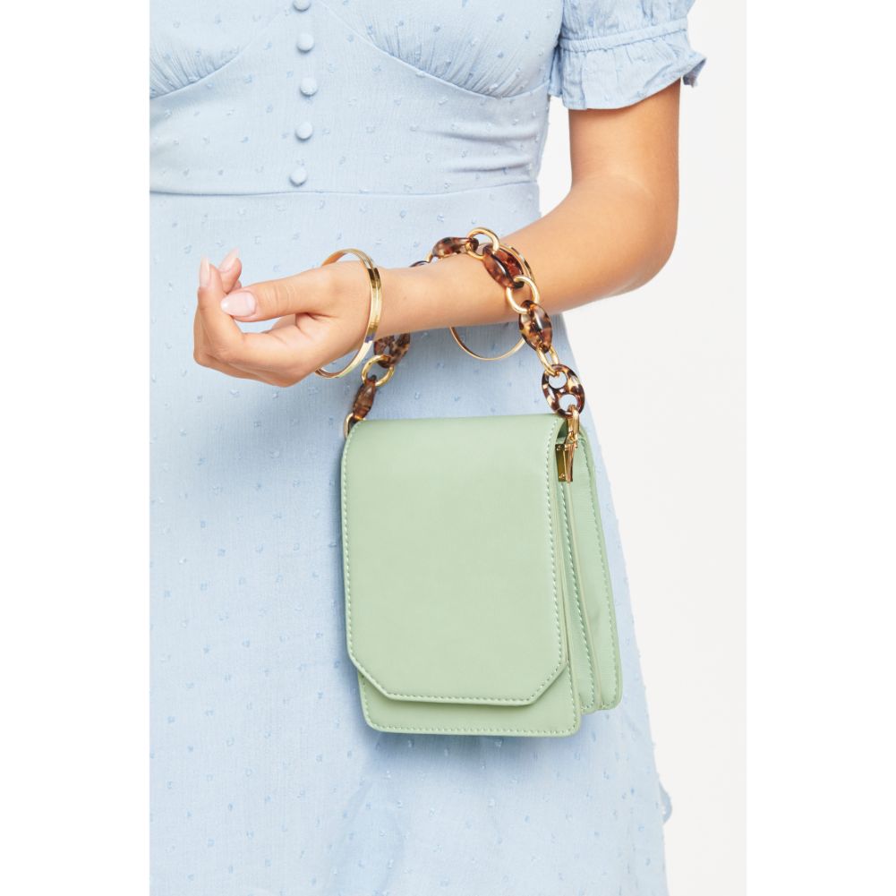 Woman wearing Mint Urban Expressions Bobbie Crossbody 840611169938 View 3 | Mint