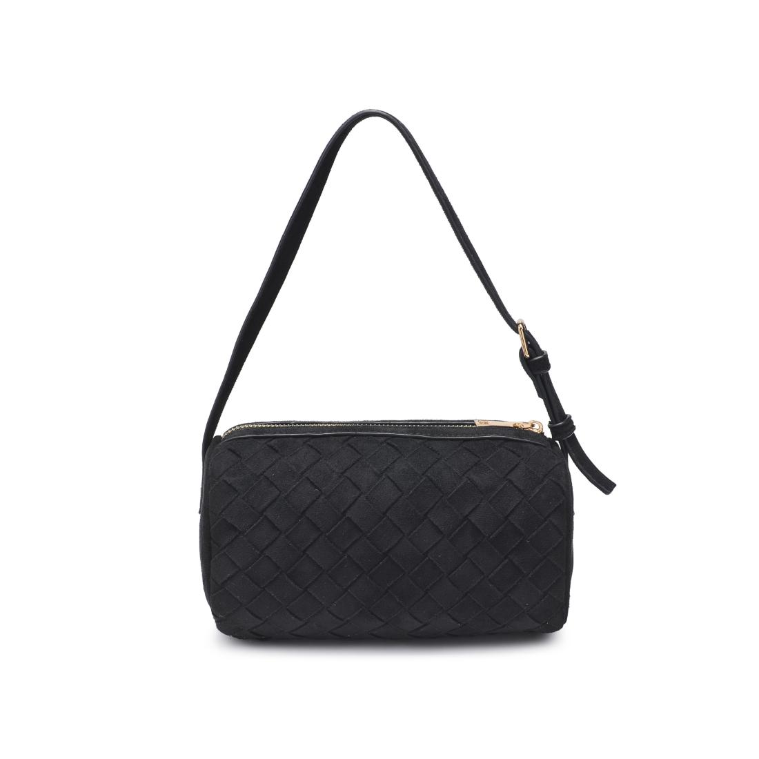 Product Image of Urban Expressions Rose Shoulder Bag 840611199379 View 7 | Black