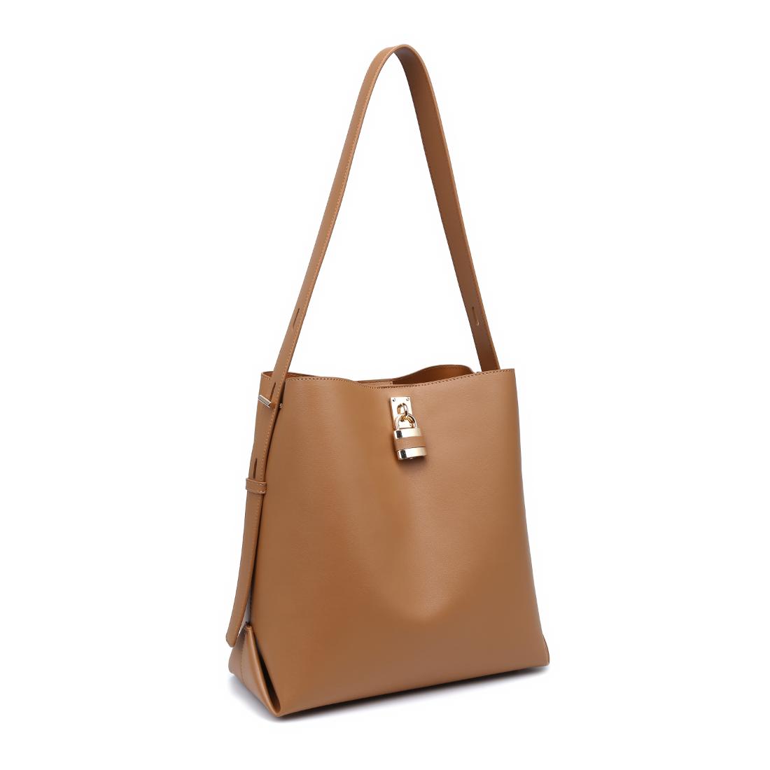 Woman wearing Camel Urban Expressions Caroline Hobo 840504208355 View 6 | Camel