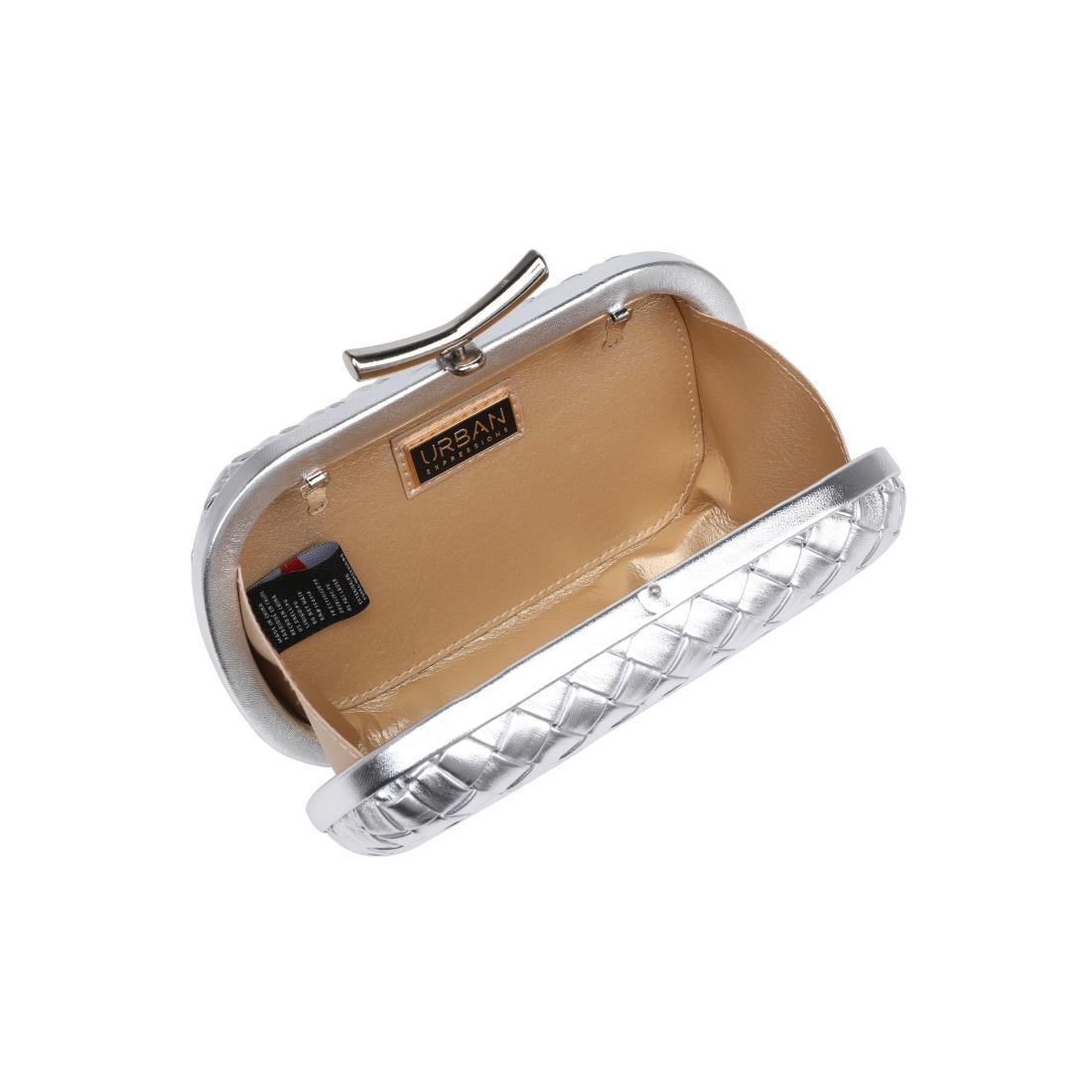 Product Image of Urban Expressions Allison Evening Bag 840611199881 View 8 | Silver