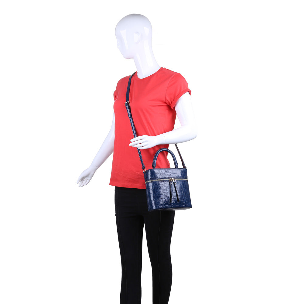 Product Image of Urban Expressions Rogue Croc Crossbody NA-840611155337 View 5 | Navy