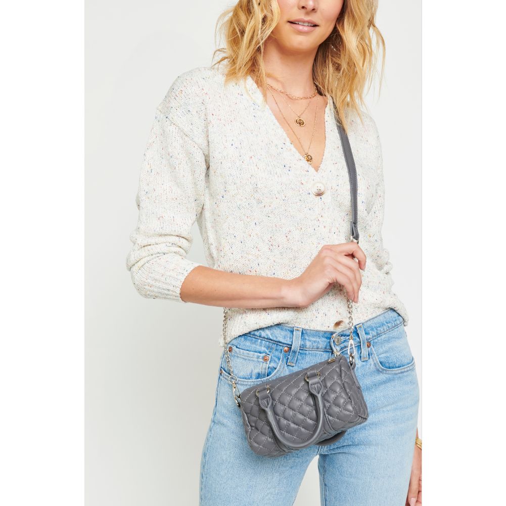Woman wearing Carbon Urban Expressions Tisha Crossbody 840611175328 View 1 | Carbon