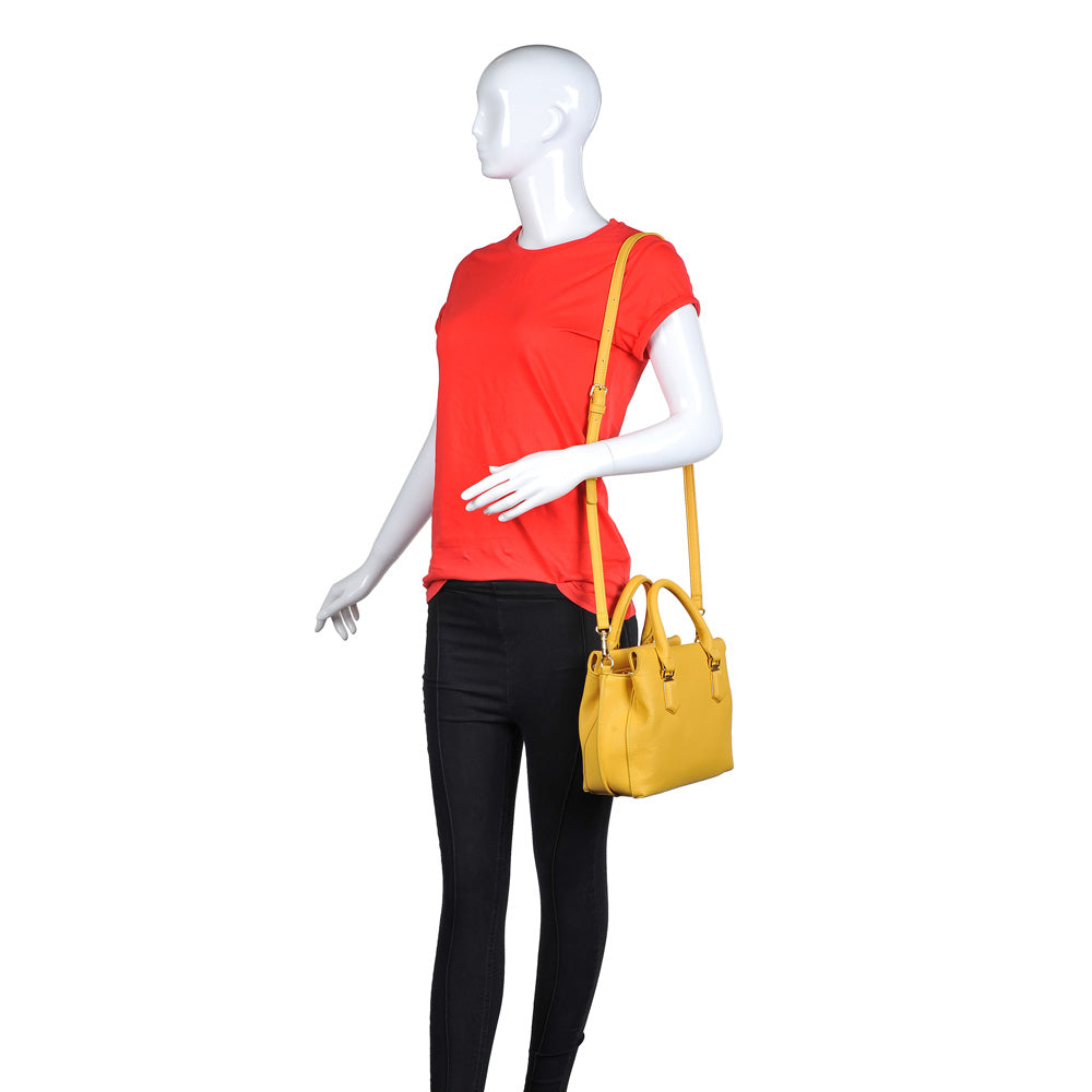 Product Image of Urban Expressions Emmylou Satchel NA-840611146489 View 5 | Mustard