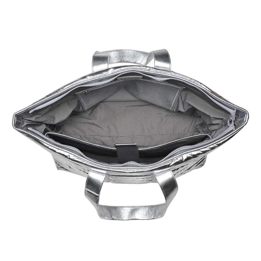 Product Image of Urban Expressions Flight Tote NA-840611148780 View 4 | Silver