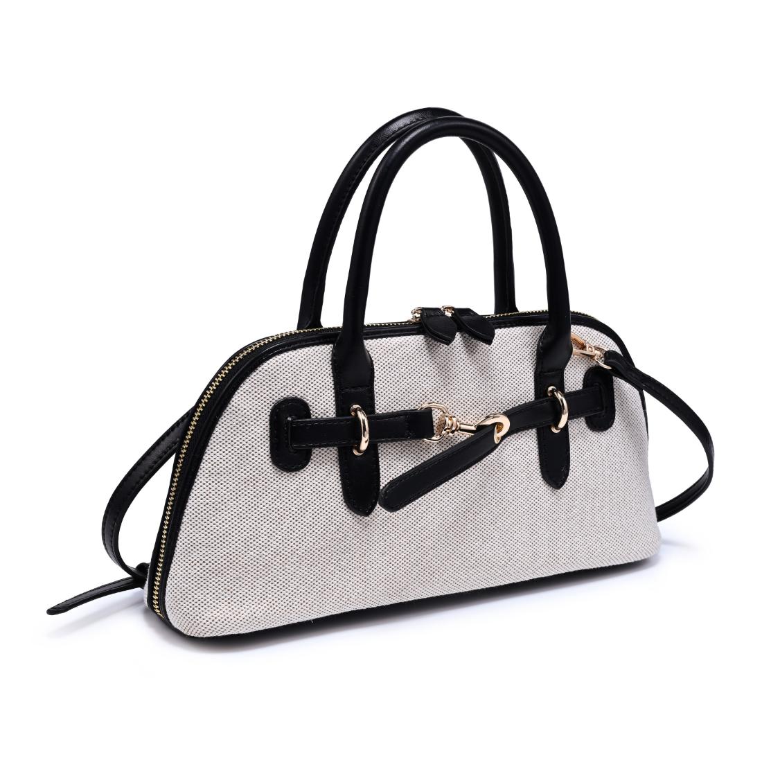 Woman wearing Ivory Black Urban Expressions Amelia Crossbody 840504207884 View 6 | Ivory Black