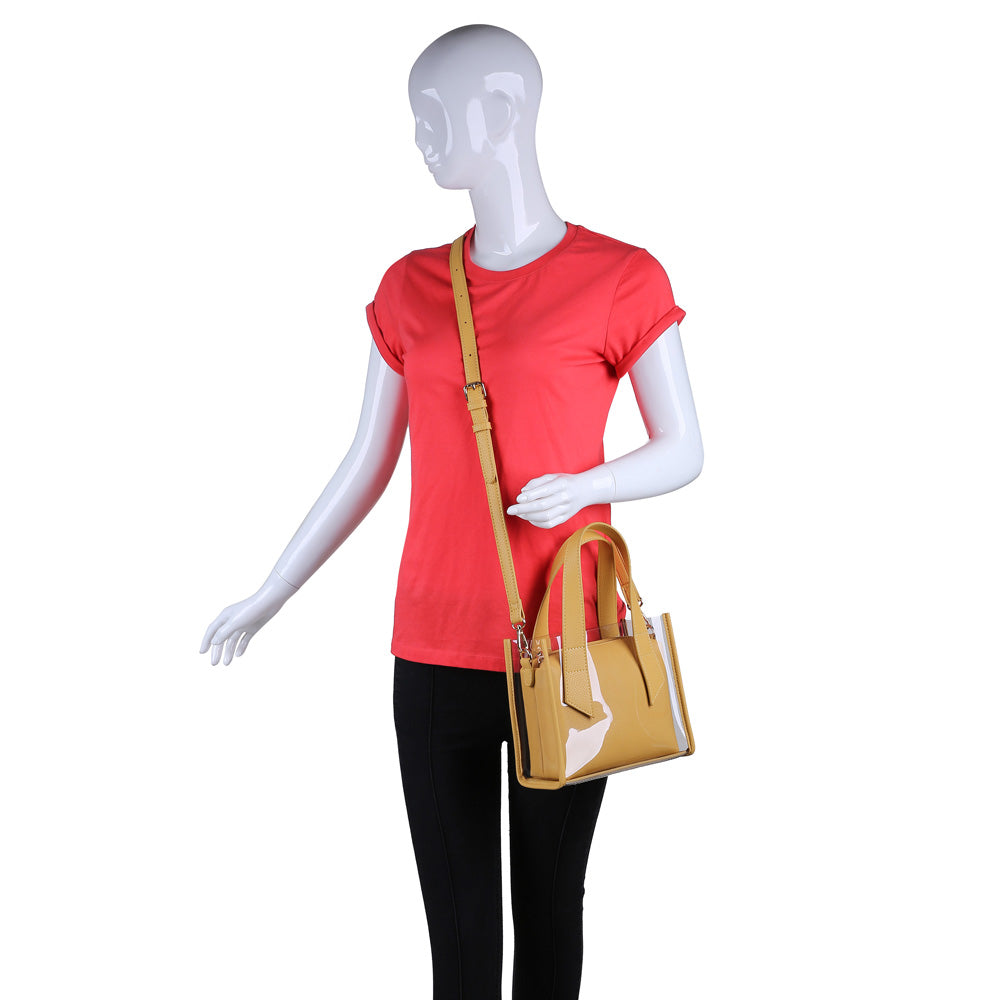 Woman wearing Mustard Urban Expressions Kismet Mini Bag NA-840611161338 View 1 | Mustard
