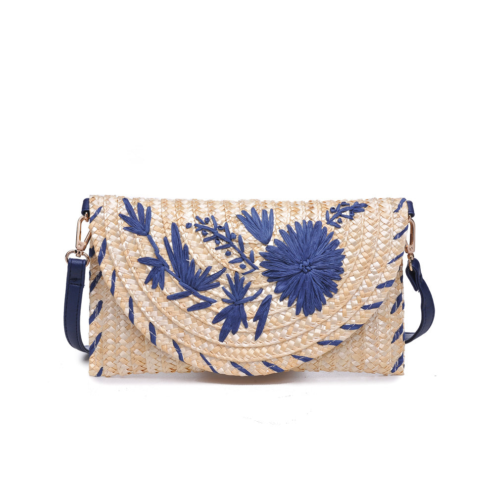 Product Image of Urban Expressions El Dorado Clutch NA-840611162205 View 1 | Natural Navy