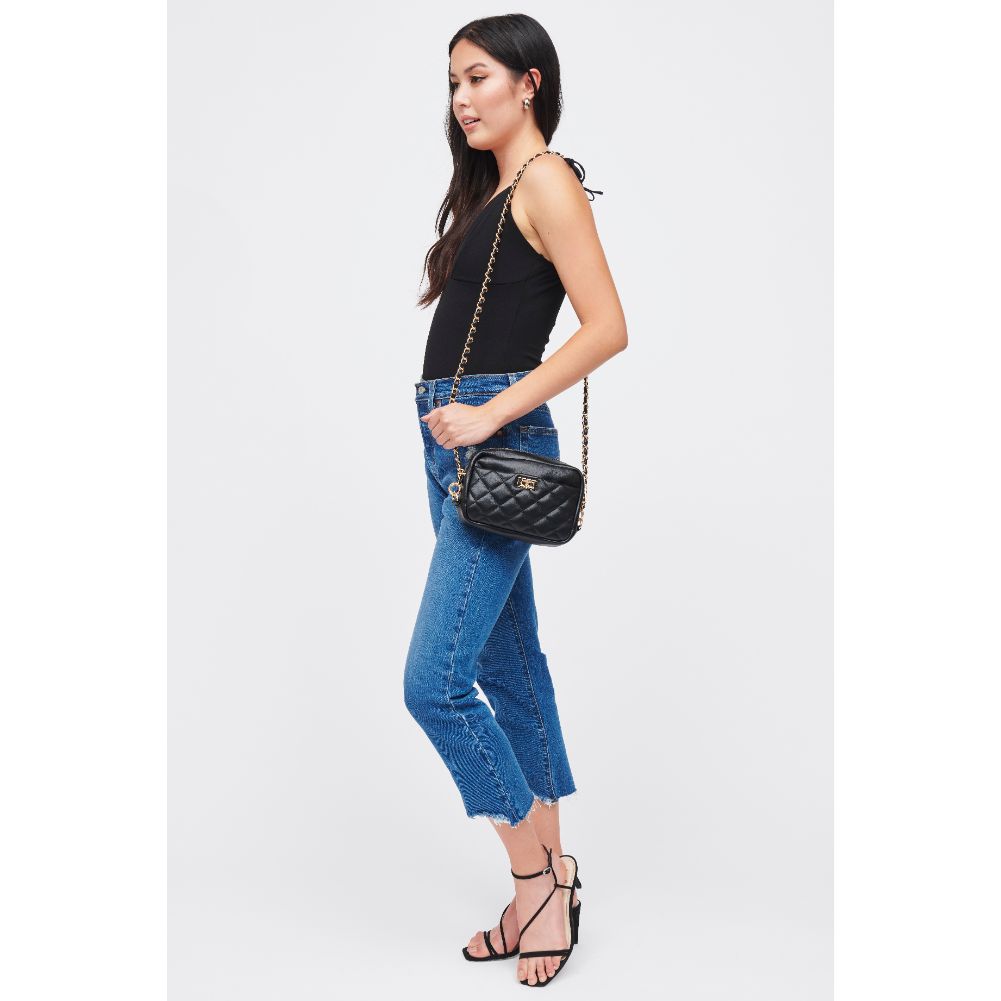 Woman wearing Black Urban Expressions Heidi Crossbody 840611185013 View 4 | Black