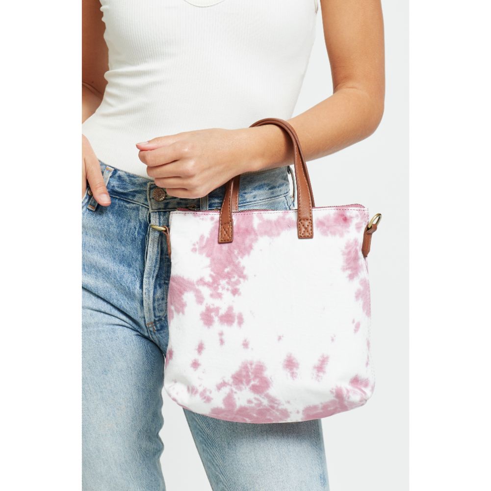 Woman wearing Pink Urban Expressions Hazel Crossbody 840611180148 View 1 | Pink