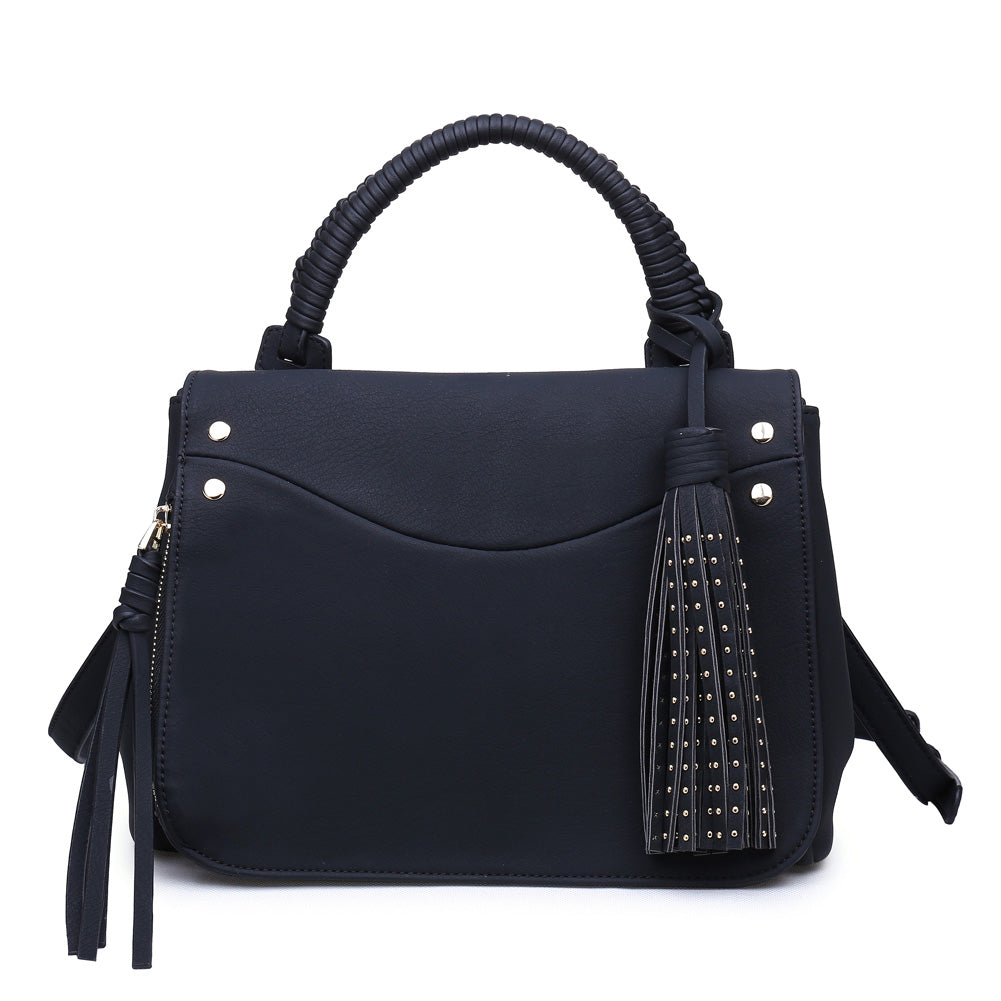 Woman wearing Black Urban Expressions Jonah Satchel 840611144843 View 5 | Black
