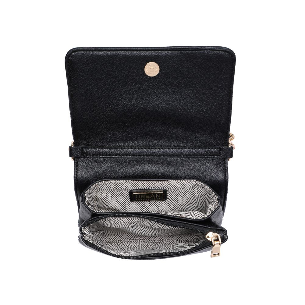 Product Image of Urban Expressions Genny - Chevron Stitch Crossbody 818209011068 View 8 | Black