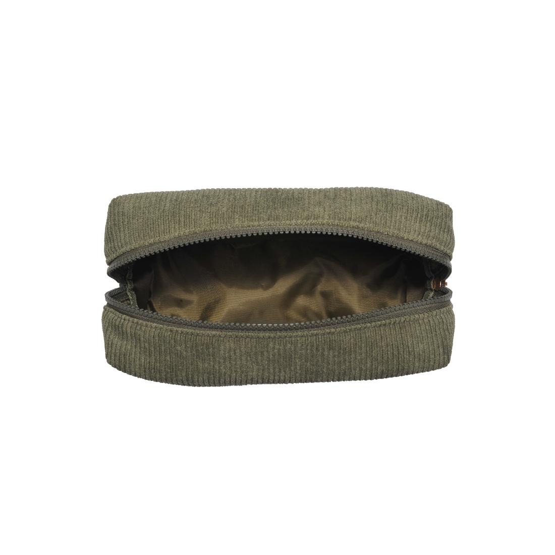 Urban Essentials Cordially Yours - Corduroy Cosmetic & Travel Organizer Pouch 840611197023 View 8 | Sage