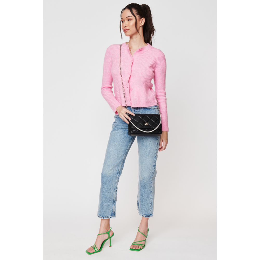 Woman wearing Black Urban Expressions Sierra Crossbody 840611104809 View 3 | Black