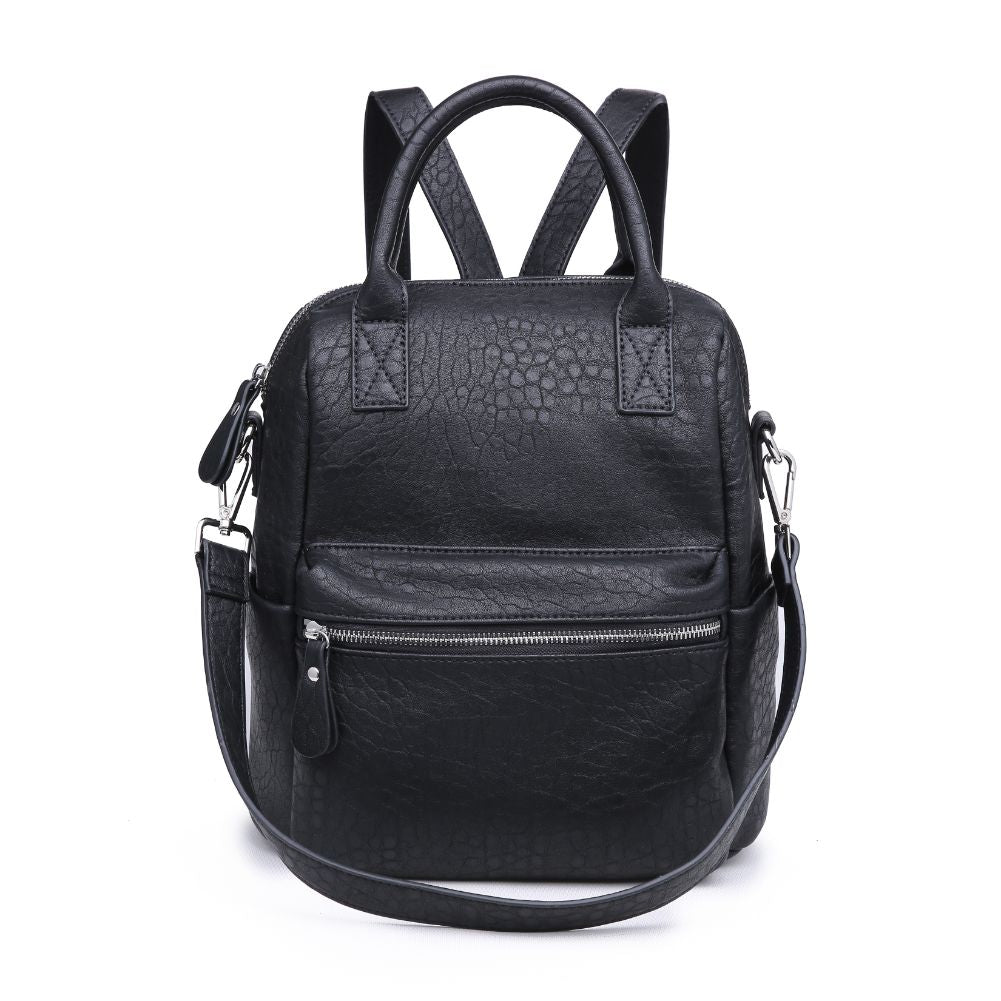 Product Image of Urban Expressions Andre Textured Backpack NA-840611164452 View 1 | Black