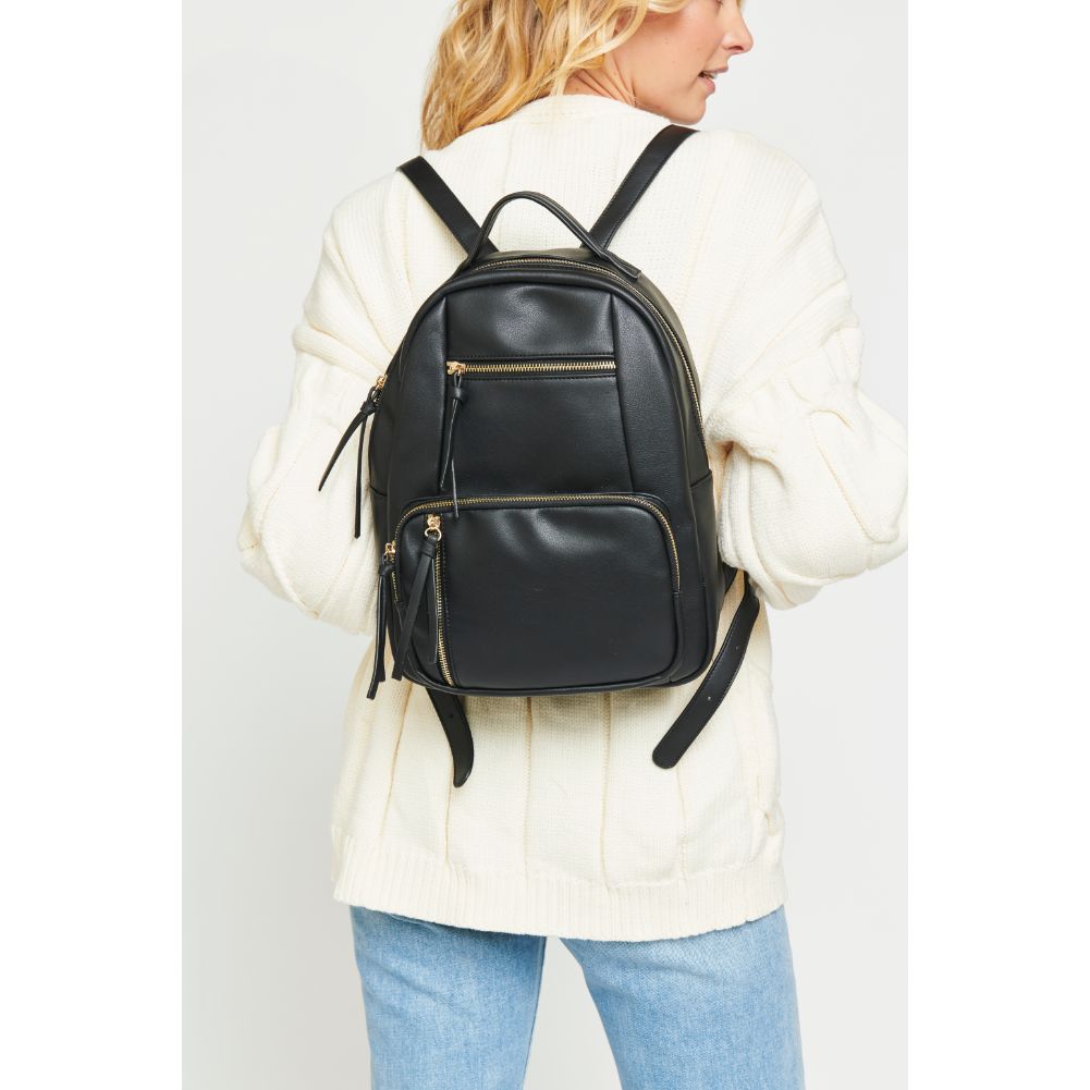 Woman wearing Black Urban Expressions Preston Backpack 840611175250 View 1 | Black