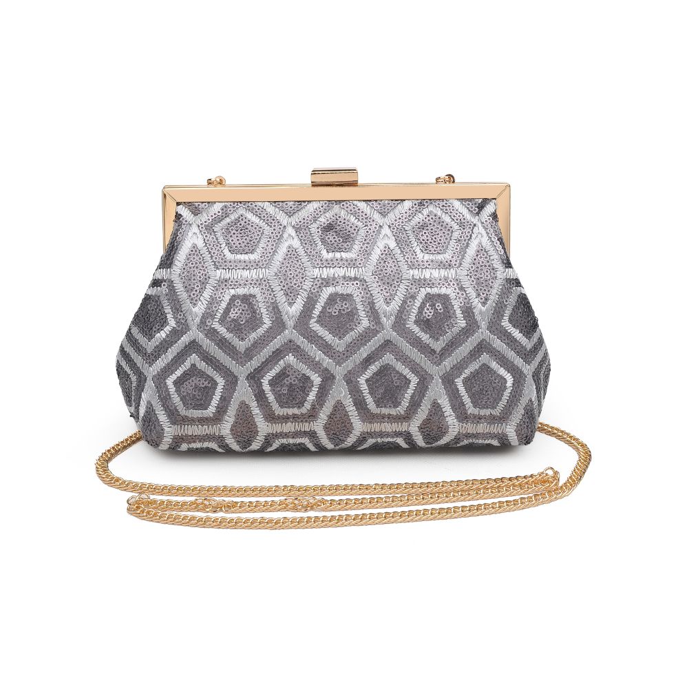 Product Image of Urban Expressions Billie Evening Bag 840611165152 View 1 | Pewter