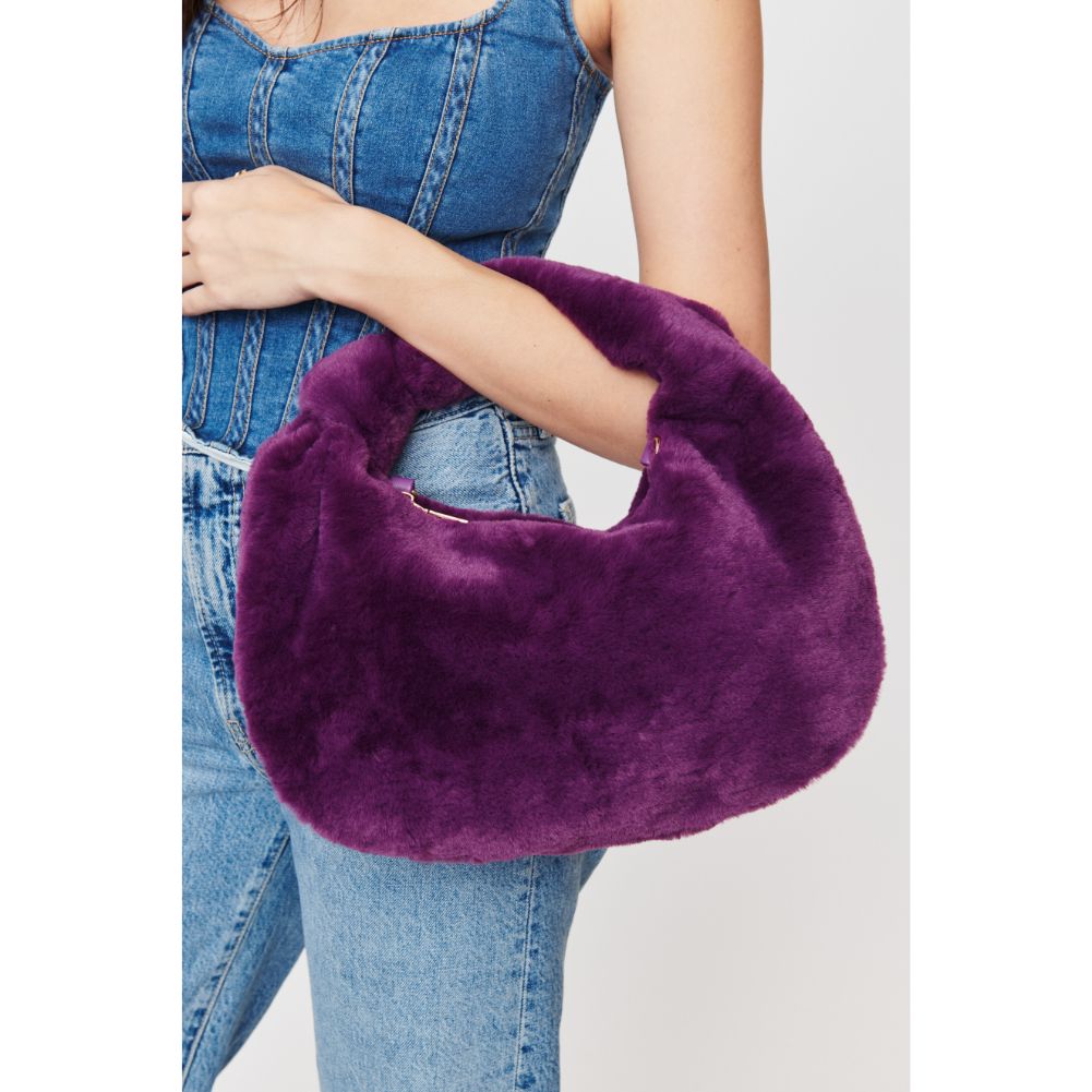 Woman wearing Purple Urban Expressions Sylvia Crossbody 840611103819 View 1 | Purple