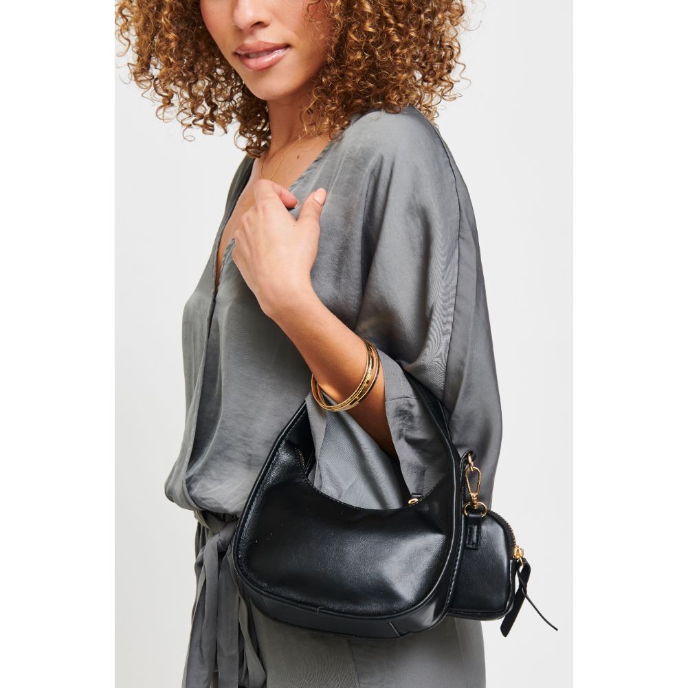 Woman wearing Black Urban Expressions Ruby Crossbody 840611181657 View 3 | Black