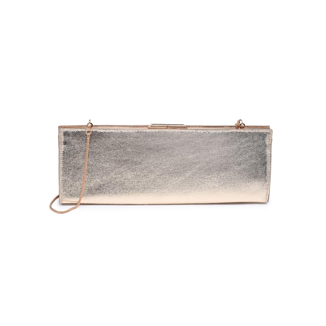 Urban Expressions Nazlee - Met Clutch 840504212666 View 5 | Gold