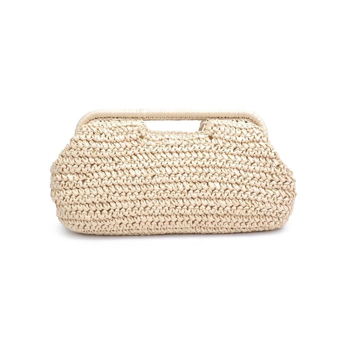 Woman wearing Ivory Urban Expressions Lani Clutch 840611151612 View 5 | Ivory